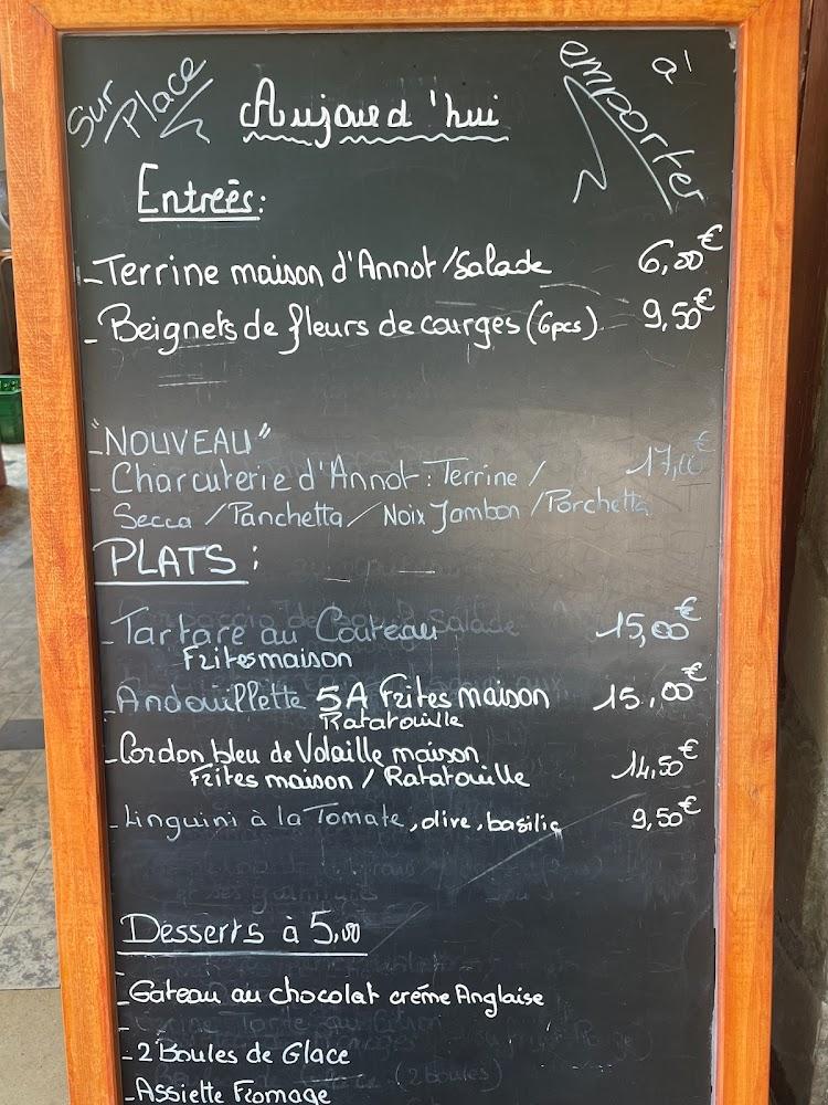 CAFÉ DES PLATANES - Menu Image 1